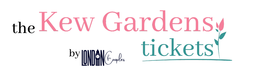 a nice logo imaging a flower for selling affiliated online tickets for Kew Royal Gardens